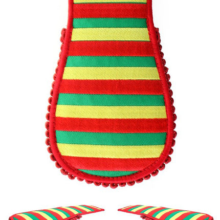 PartyXplosion Epauletten limburg rood geel groen gestreept
