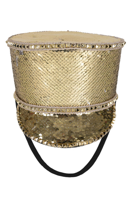 PartyXplosion Fanfarehoed gouden pailletten