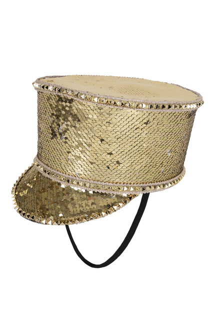 PartyXplosion Fanfarehoed gouden pailletten