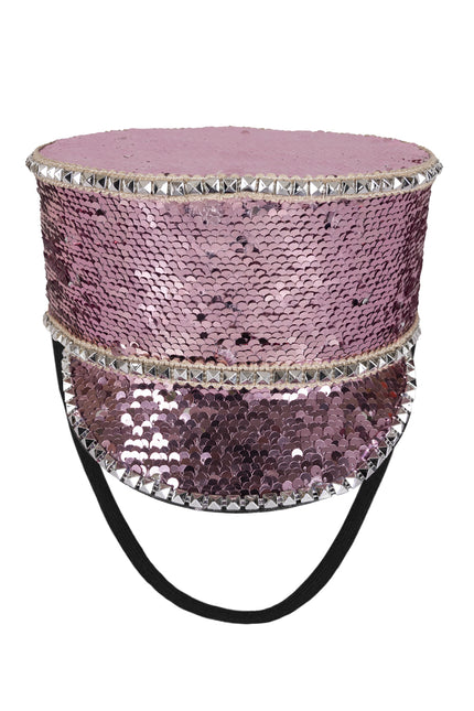 PartyXplosion Fanfarehoed roze pailletten