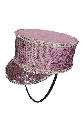 PartyXplosion Fanfarehoed roze pailletten