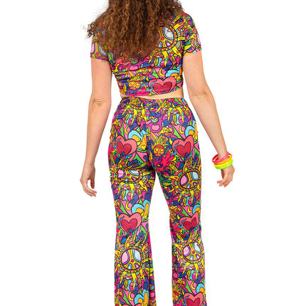 PartyXplosion Flared broek Colorful Dream