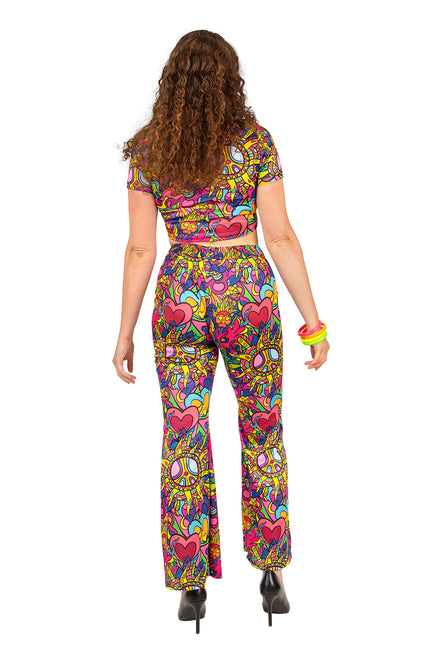 PartyXplosion Flared broek Colorful Dream