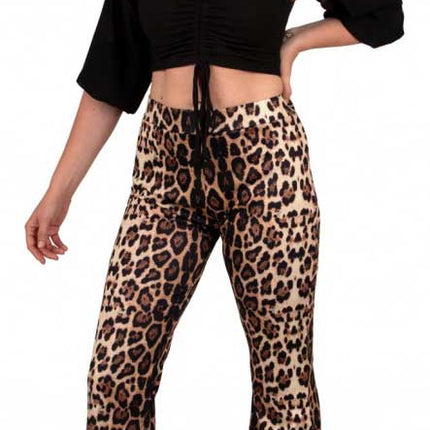 PartyXplosion Flared broek Jachtluipaard