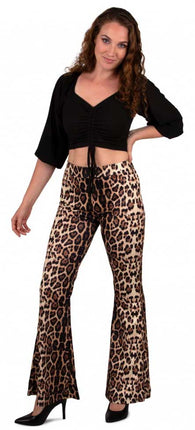 PartyXplosion Flared broek Jachtluipaard