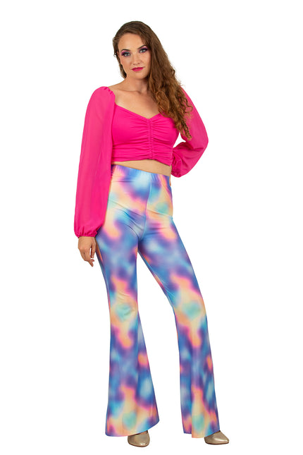 PartyXplosion Flared broek kaleidoscoop