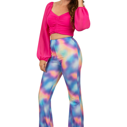 PartyXplosion Flared broek kaleidoscoop