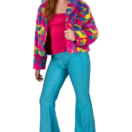 PartyXplosion Flared broek Neon blauw