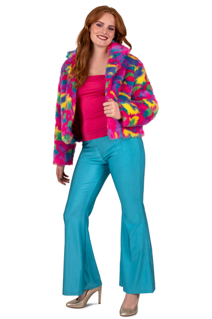 PartyXplosion Flared broek Neon blauw
