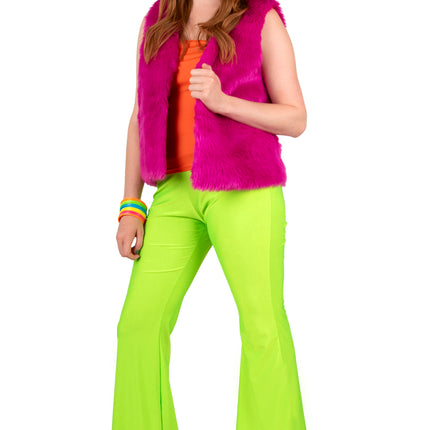 PartyXplosion Flared broek Neon groen
