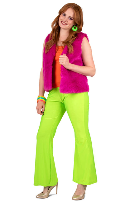 PartyXplosion Flared broek Neon groen