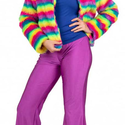 PartyXplosion Flared broek Neon Paars