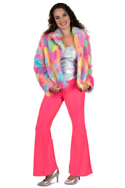 PartyXplosion Flared broek Neon pink