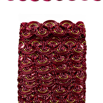 PartyXplosion Galon golf pink + gouddraad