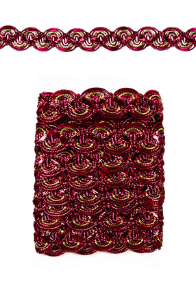 PartyXplosion Galon golf pink + gouddraad