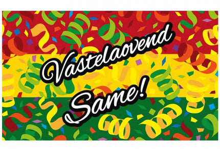 PartyXplosion Gevelvlag Vasteloavend same 90 x 150 cm