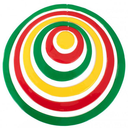 PartyXplosion Hangdecoratie Cirkels Rood Geel Groen 43 cm