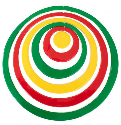 PartyXplosion Hangdecoratie Cirkels Rood Geel Groen 43 cm