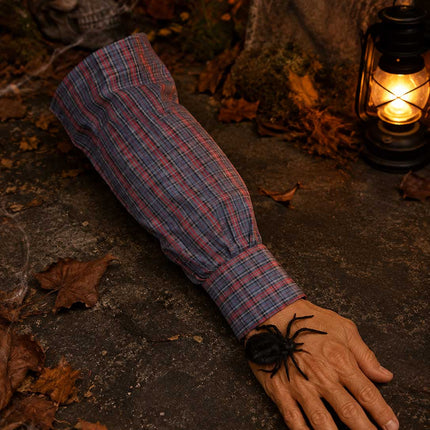 PartyXplosion Horror Arm met Spin – Bewegende Halloween Decoratie
