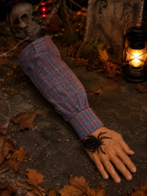 PartyXplosion Horror Arm met Spin – Bewegende Halloween Decoratie
