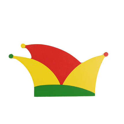 PartyXplosion Houten prinsenmuts 18x9cm