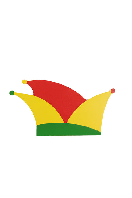 PartyXplosion Houten prinsenmuts 18x9cm