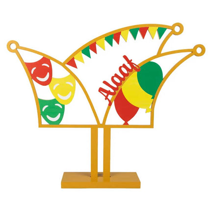PartyXplosion Houten Prinsensteek Alaaf Rood/Geel/Groen