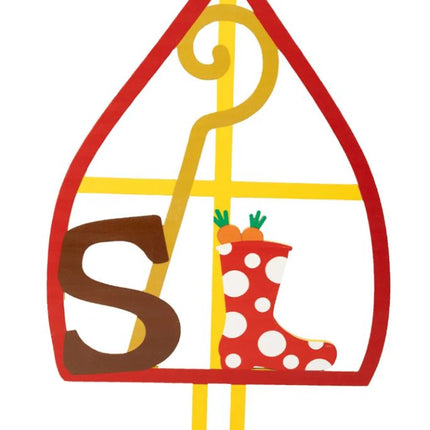 PartyXplosion Houten Sinterklaas Decoratie