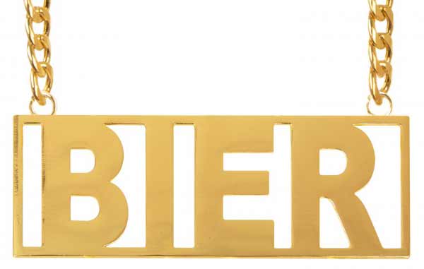 PartyXplosion Ketting met hanger Bier