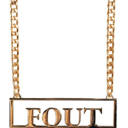 PartyXplosion Ketting met hanger FOUT