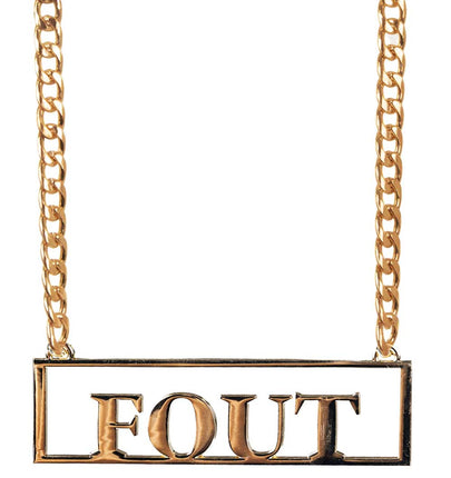 PartyXplosion Ketting met hanger FOUT