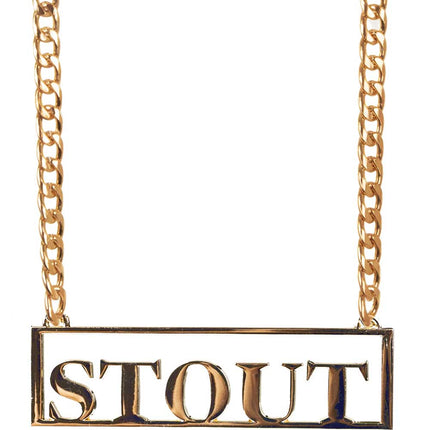 PartyXplosion Ketting met hanger Stout