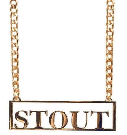 PartyXplosion Ketting met hanger Stout