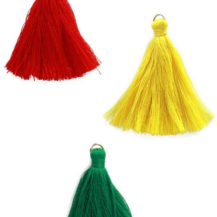PartyXplosion Kwastje Rood Geel Groen 12 stuks