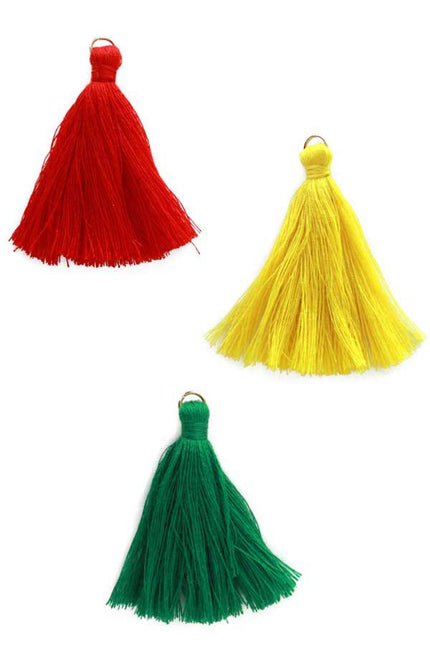PartyXplosion Kwastje Rood Geel Groen 12 stuks