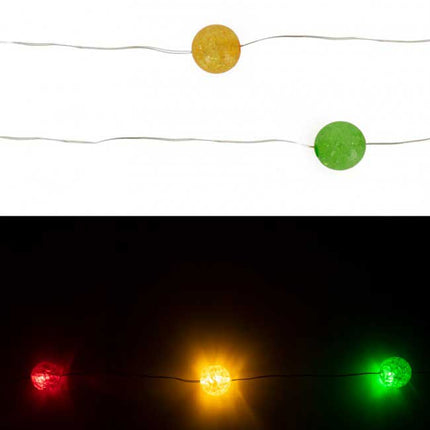 PartyXplosion Led Lichtsnoer 20 bolletjes rood geel groen