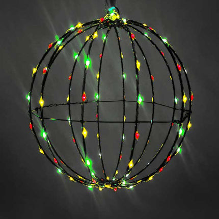 PartyXplosion Lichtbol met Zwart Metalen Frame 30 cm