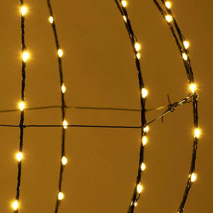 PartyXplosion Lichtbol met Zwart Metalen Frame 50 cm