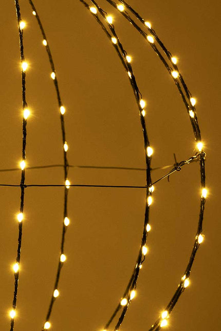 PartyXplosion Lichtbol met Zwart Metalen Frame 50 cm