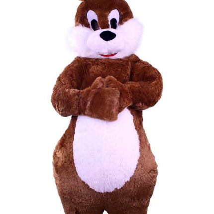 PartyXplosion Mascotte konijn kostuum bruin unisex one size