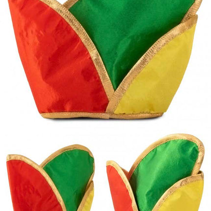 PartyXplosion Mini Prinsenmuts Rood Geel Groen