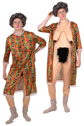 PartyXplosion Naakte Oma kostuum unisex