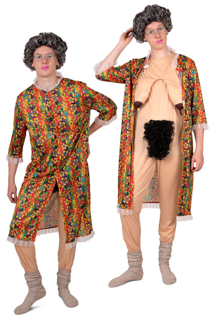 PartyXplosion Naakte Oma kostuum unisex