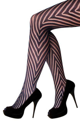 PartyXplosion Netpanty Zwart Visgraat One Size