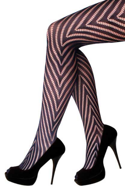 PartyXplosion Netpanty Zwart Visgraat One Size