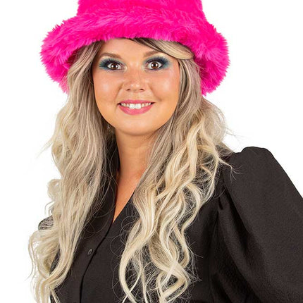 PartyXplosion Pluche vissershoed roze