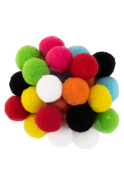 PartyXplosion Pom Poms 2 cm (24 stuks)
