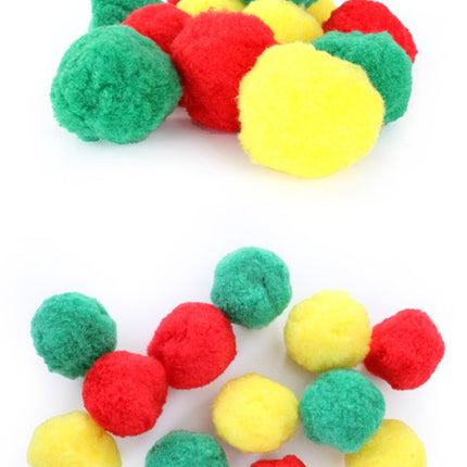 PartyXplosion Pompons Rood Geel Groen