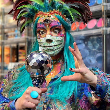 PartyXplosion Pruik Anne Emerald groen