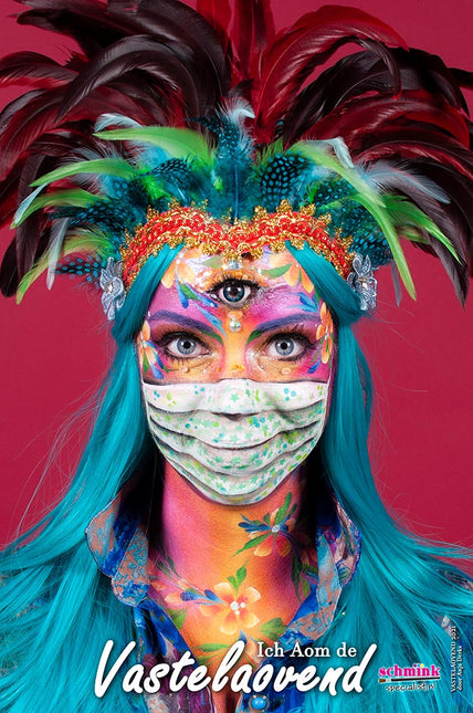 PartyXplosion Pruik Anne Emerald groen